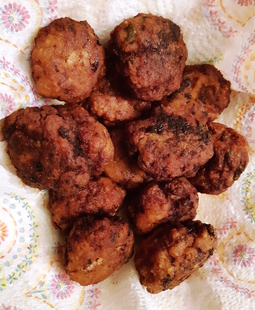 Fried meatballs