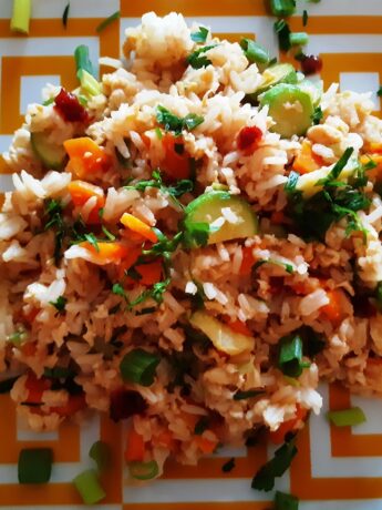 Rice with vegetables